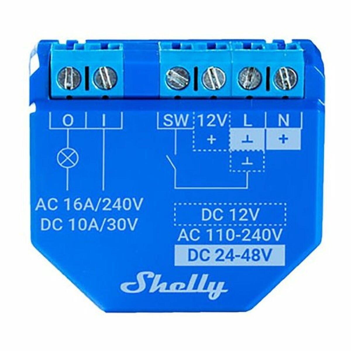 Tomada Inteligente Shelly PLUS 1 100 - 240 V 16 A