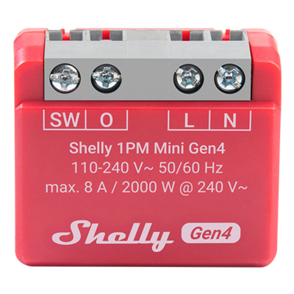 Tomada Inteligente Shelly S4SW-001P8EU Bluetooth Wi-Fi Bluetooth 5.0