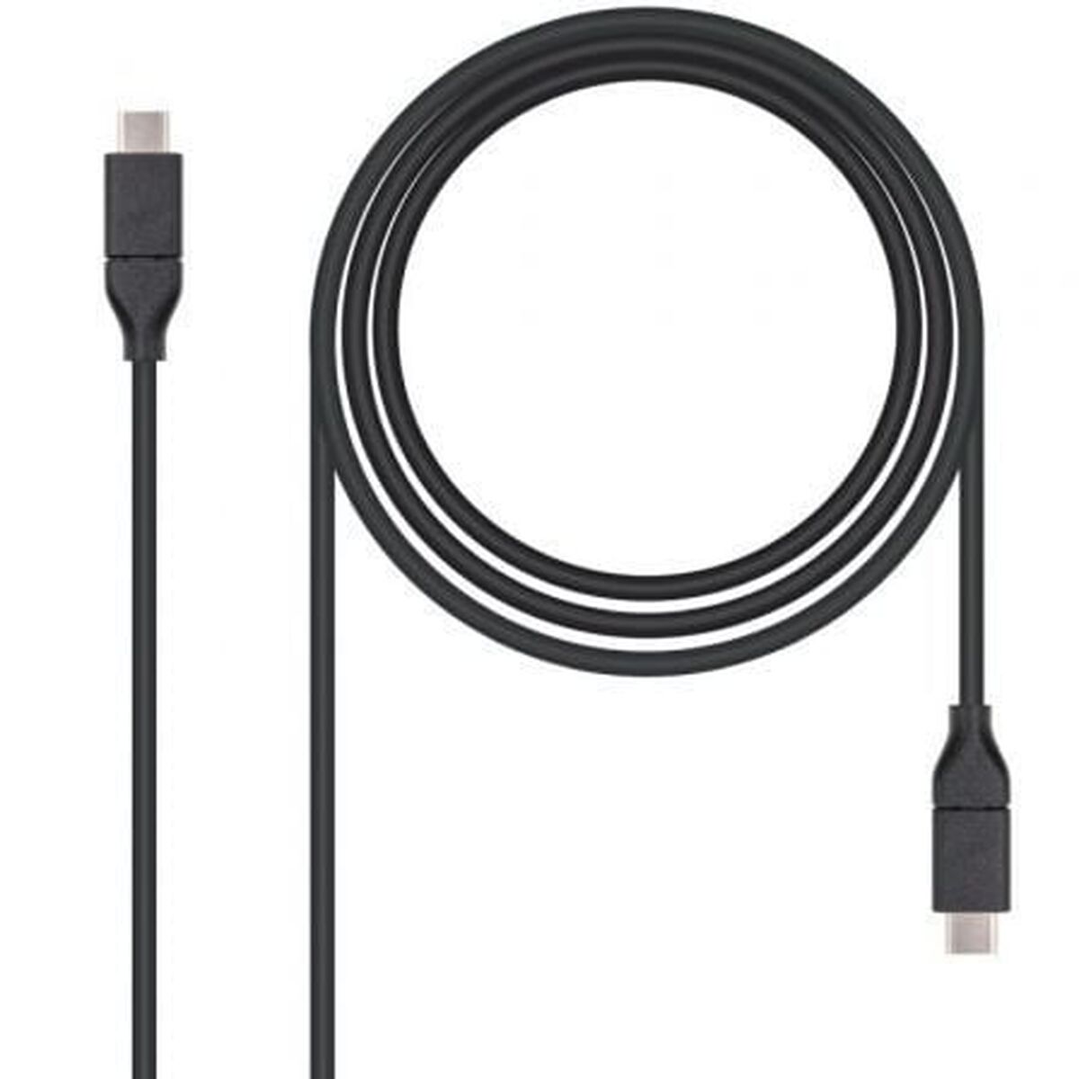 Cabo USB-C 3.1 NANOCABLE USB 3.1, 1m Preto 1 m