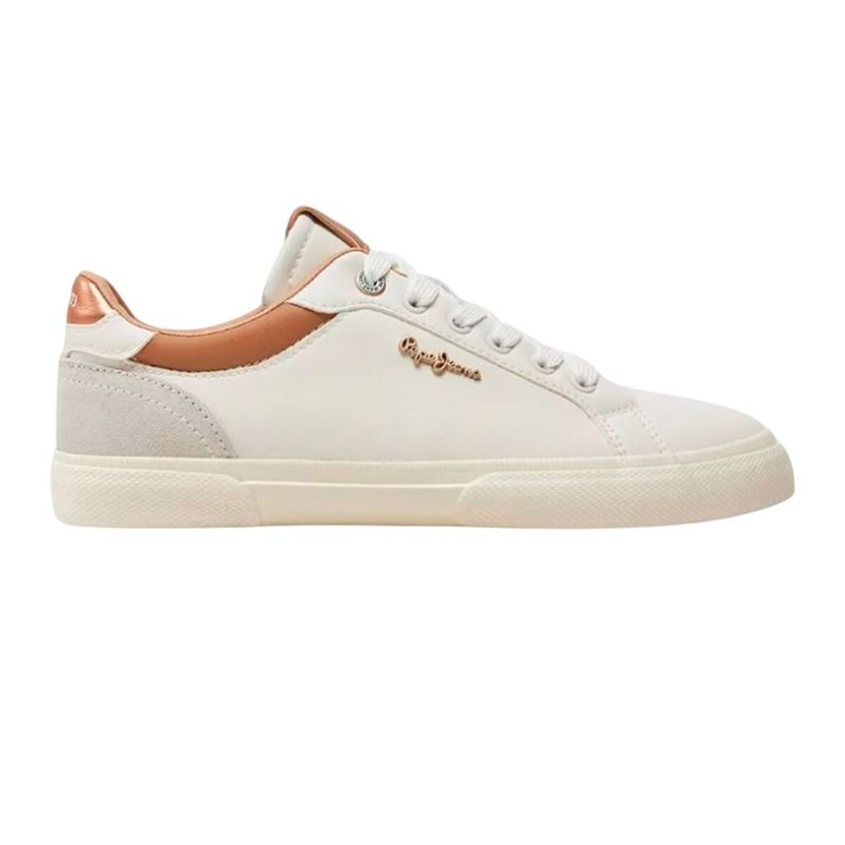 Ténis Casual de Mulher Pepe Jeans Kenton Court Marrom claro