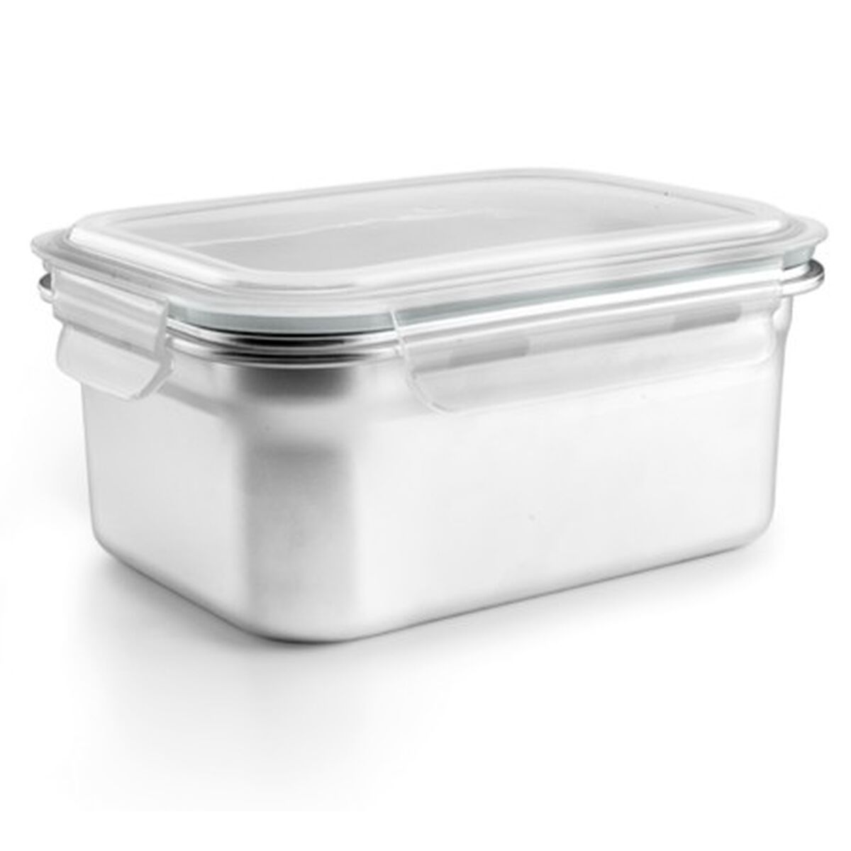 Lancheira Ibili 669316 Cinzento Aço inoxidável Retangular 1,6 L