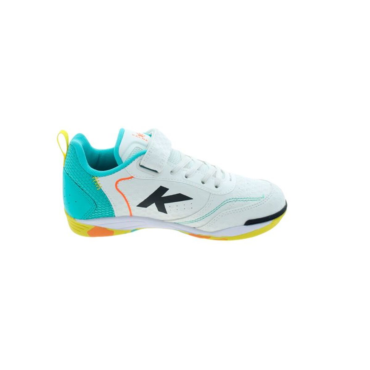 Chuteiras de Futebol de Salão Infantis Kelme Goleiro Elastic Indoor Branco
