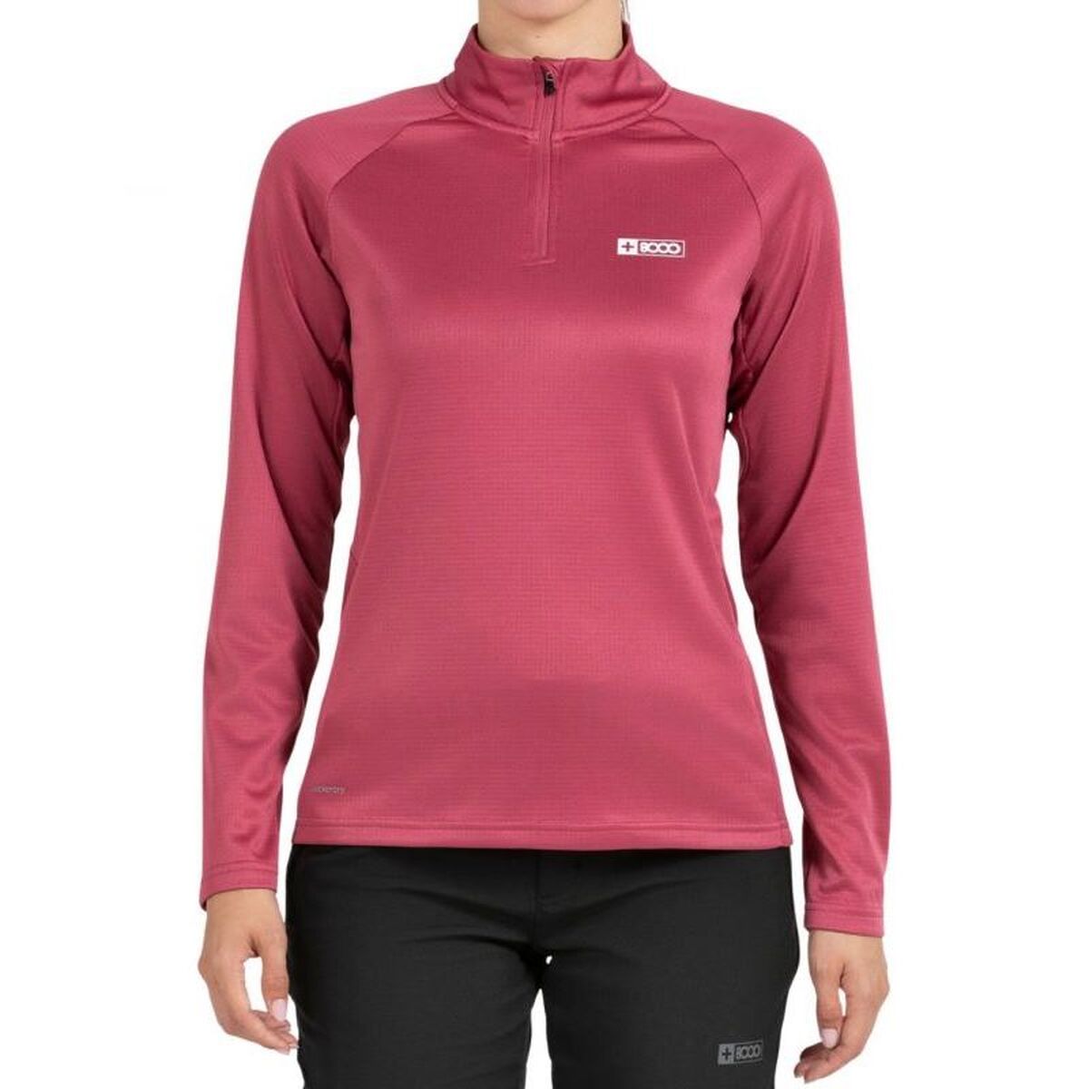 Camisola de Manga Comprida de Mulher +8000 Lua Vermelho Carmesim
