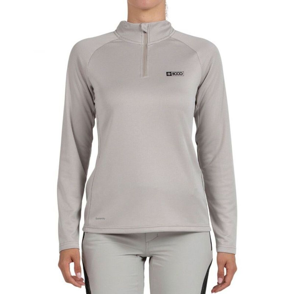 Camisola de Manga Comprida de Mulher +8000 Lua Cinzento claro