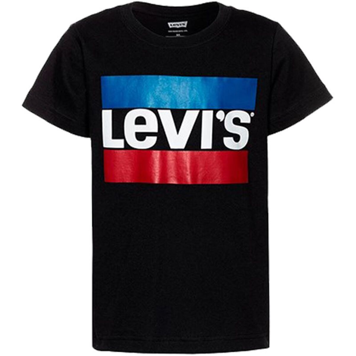 Camisola de Manga Curta Infantil Levi's LVB-SPORTSWEAR LOGO TEE Preto