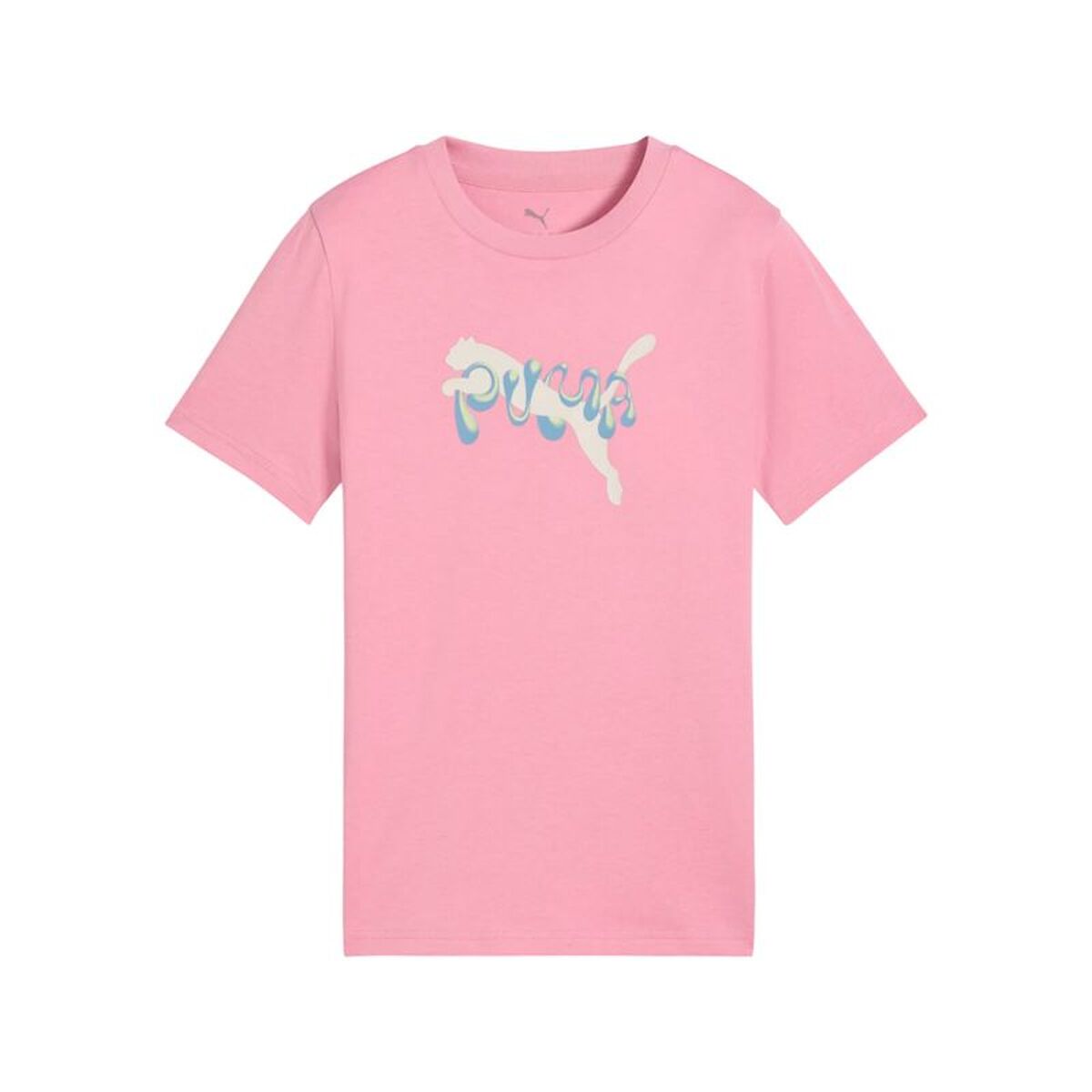 Camisola de Manga Curta Infantil Puma Tweenerverse Graphic Cor de Rosa