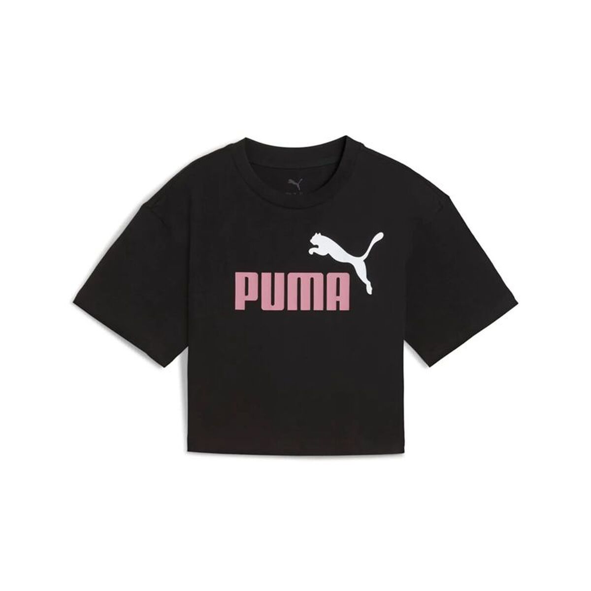 Camisola de Manga Curta Infantil Puma Essentials 2 Color No. 1 Preto