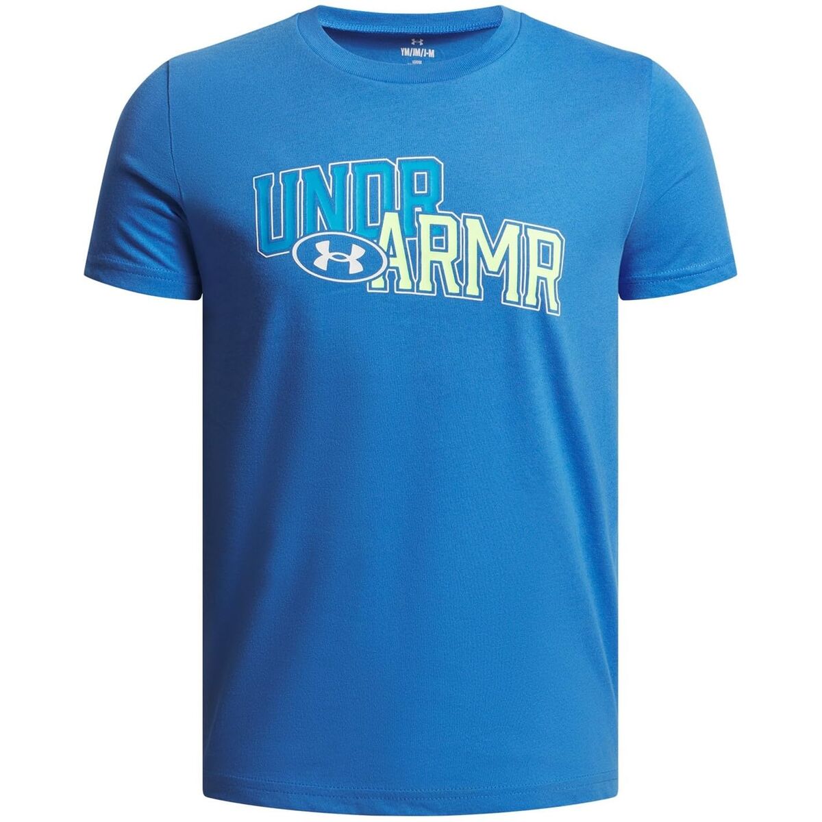 Camisola de Manga Curta Infantil Under Armour Overlay Wm Ss Azul