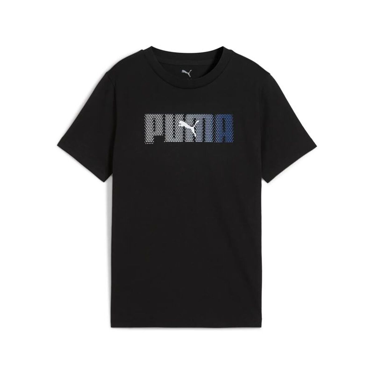 Camisola de Manga Curta Infantil Puma Essentials Logo Lab B Preto