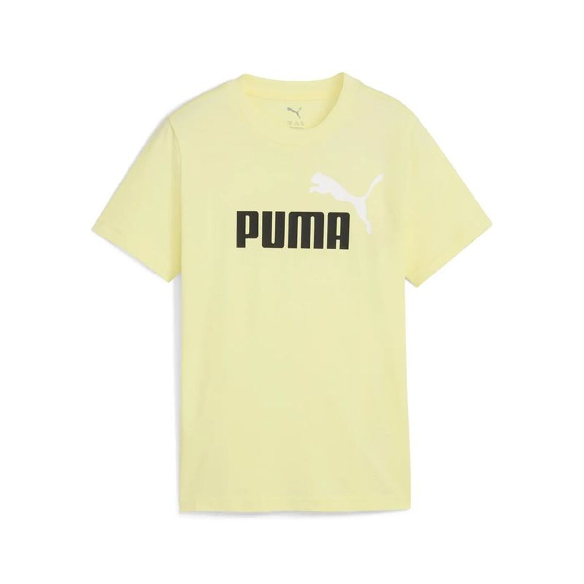 Camisola de Manga Curta Infantil Puma Essentials 2 Color No.1 Log Caqui