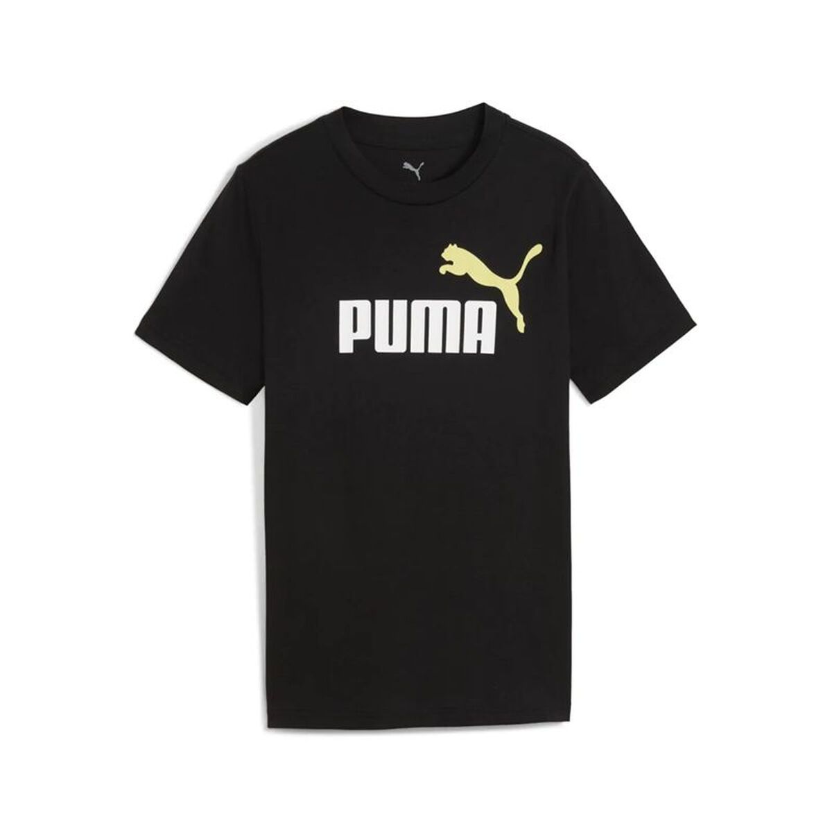 Camisola de Manga Curta Infantil Puma Essentials 2 Color No.1 Log Preto