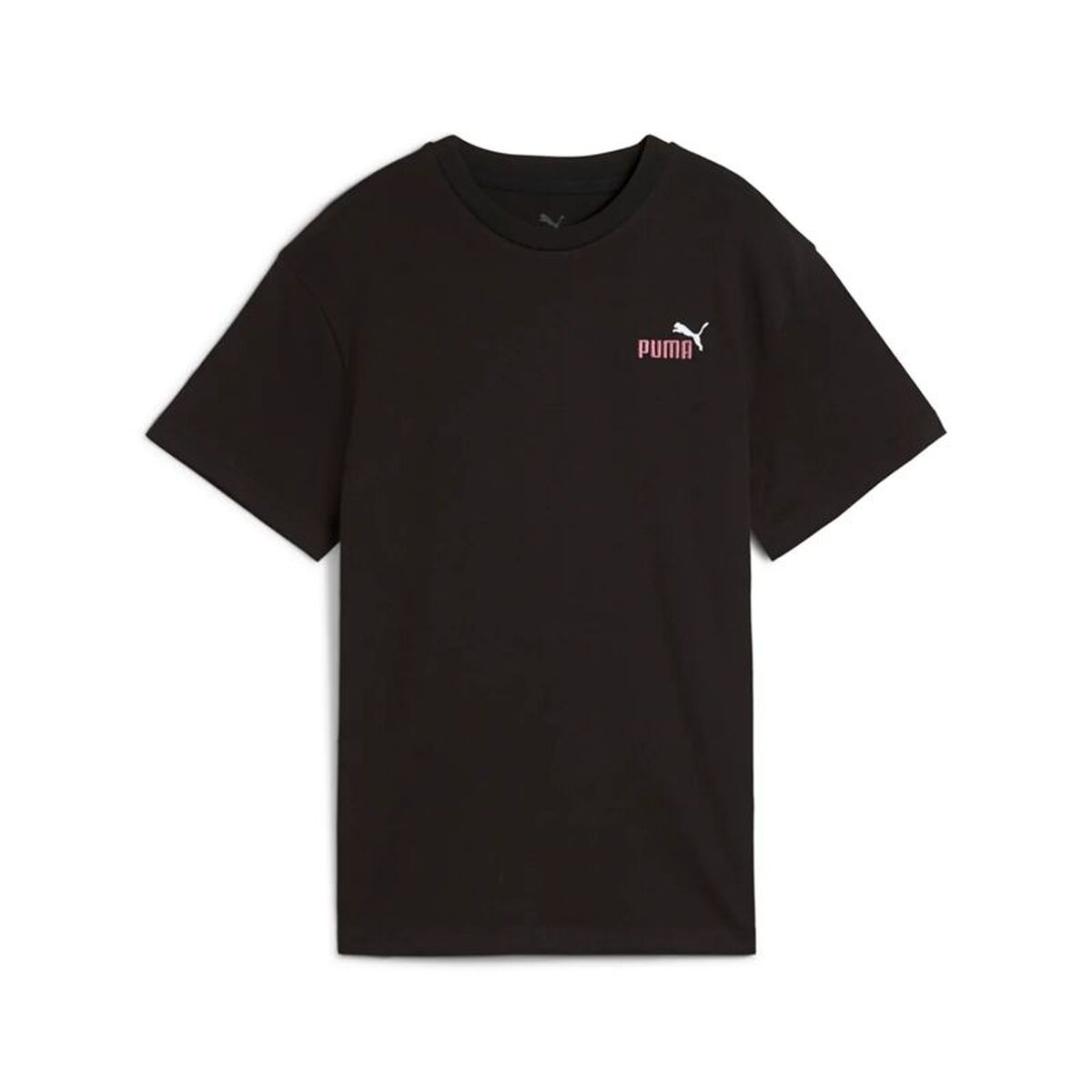 Camisola de Manga Curta Infantil Puma Essentials 2 Color Preto