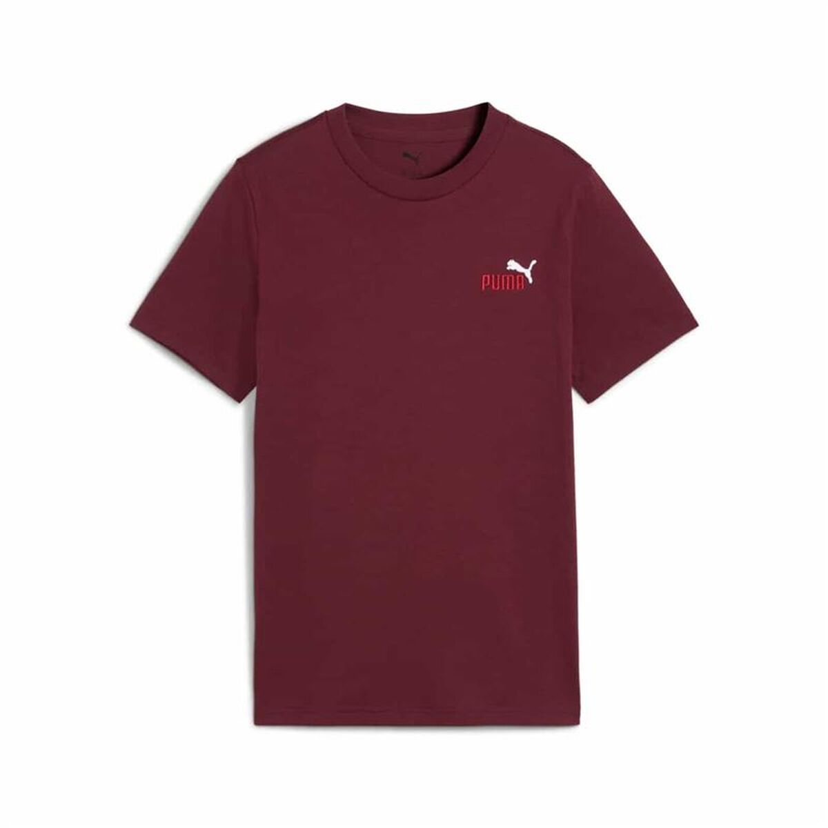 Camisola de Manga Curta Infantil Puma Essentials 2 Grená