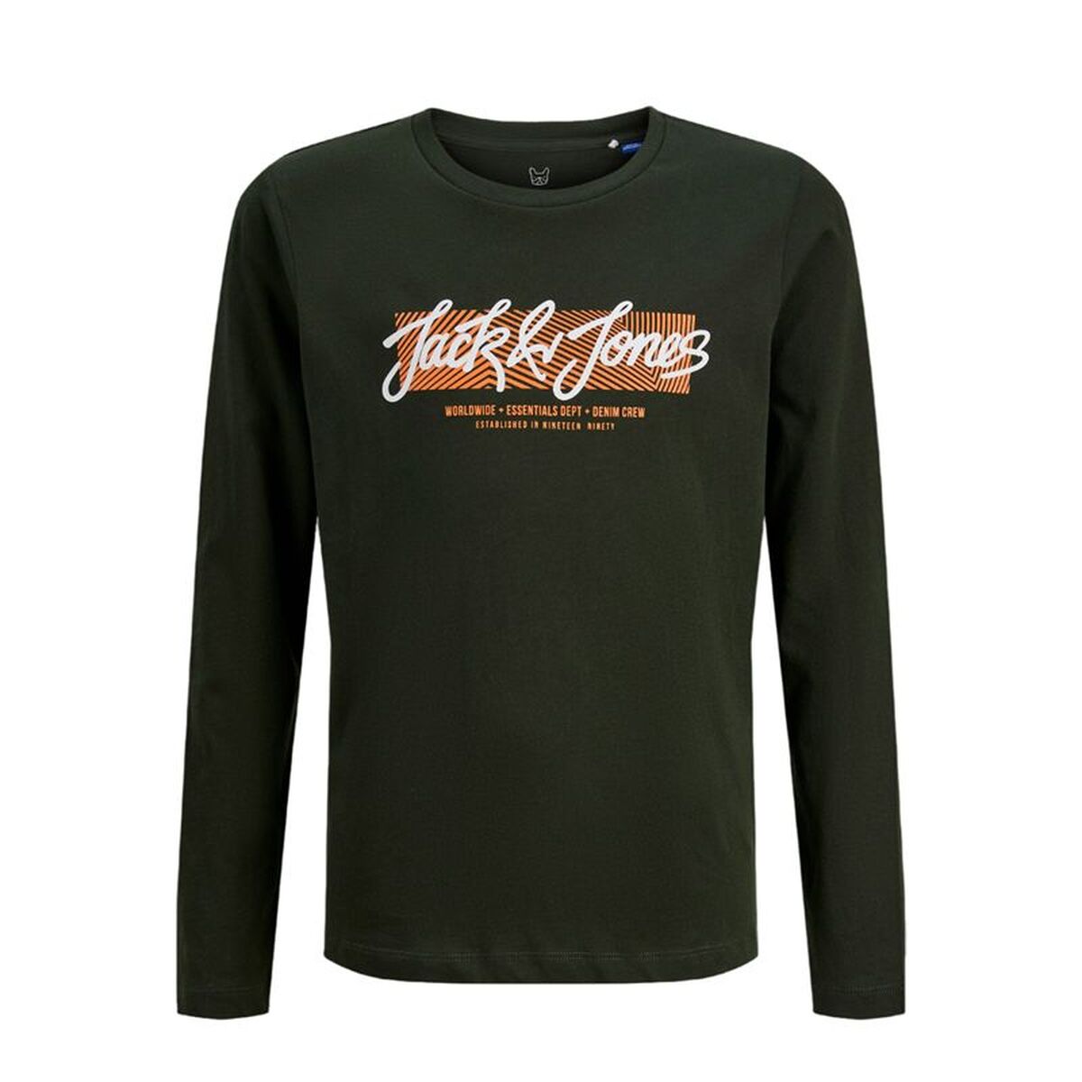 Shirt Infantil Jack & Jones Jjurban Ls Crew Neck Preto