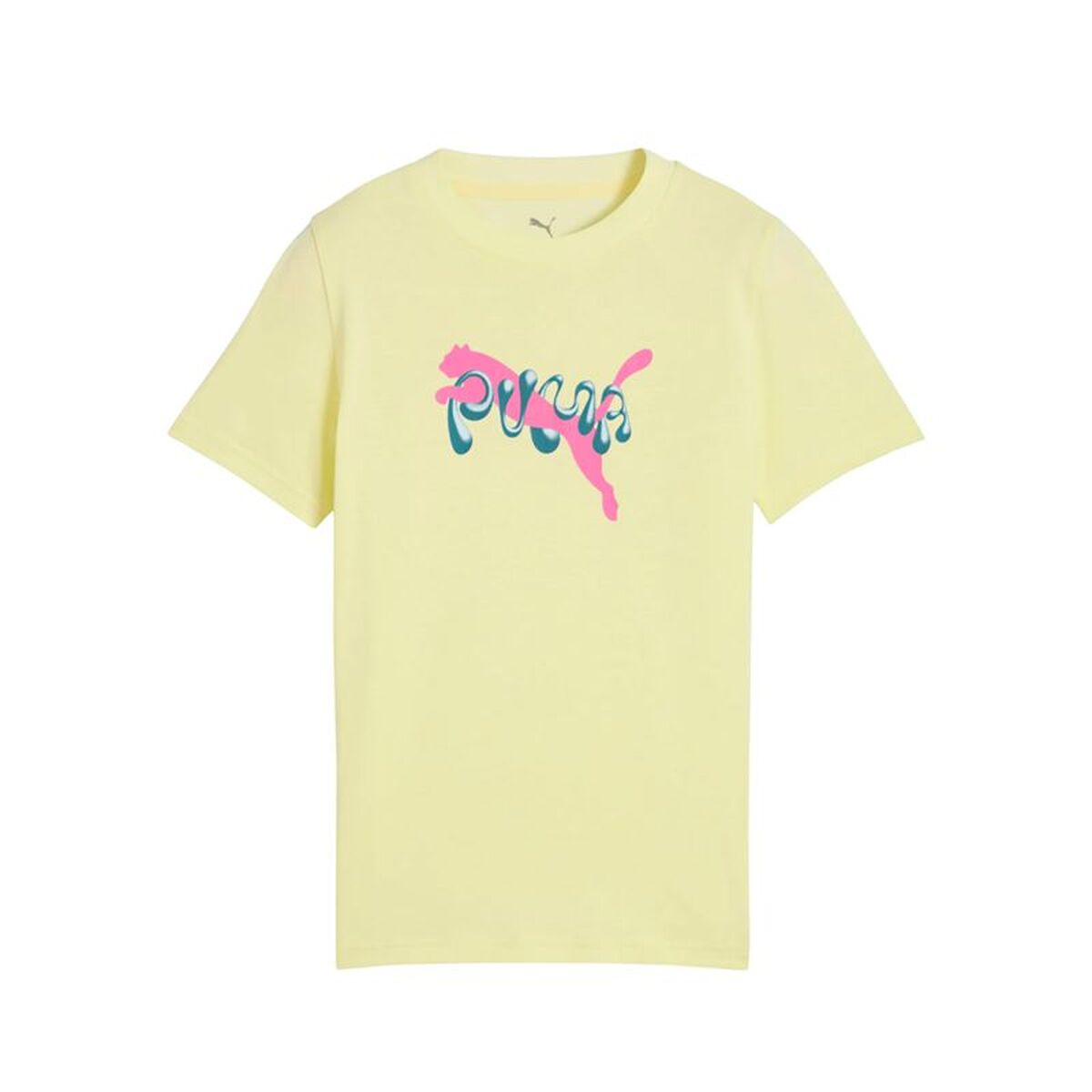 Camisola de Manga Curta Infantil Puma Tweenerverse Graphic Amarelo