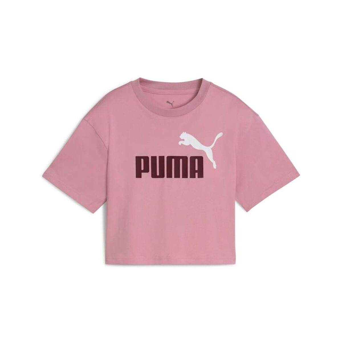Camisola de Manga Curta Infantil Puma Essentials 2 Color No. 1 Cor de Rosa