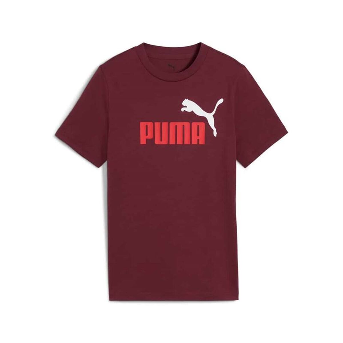 Camisola de Manga Curta Infantil Puma Essentials 2 Color No.1 Grená