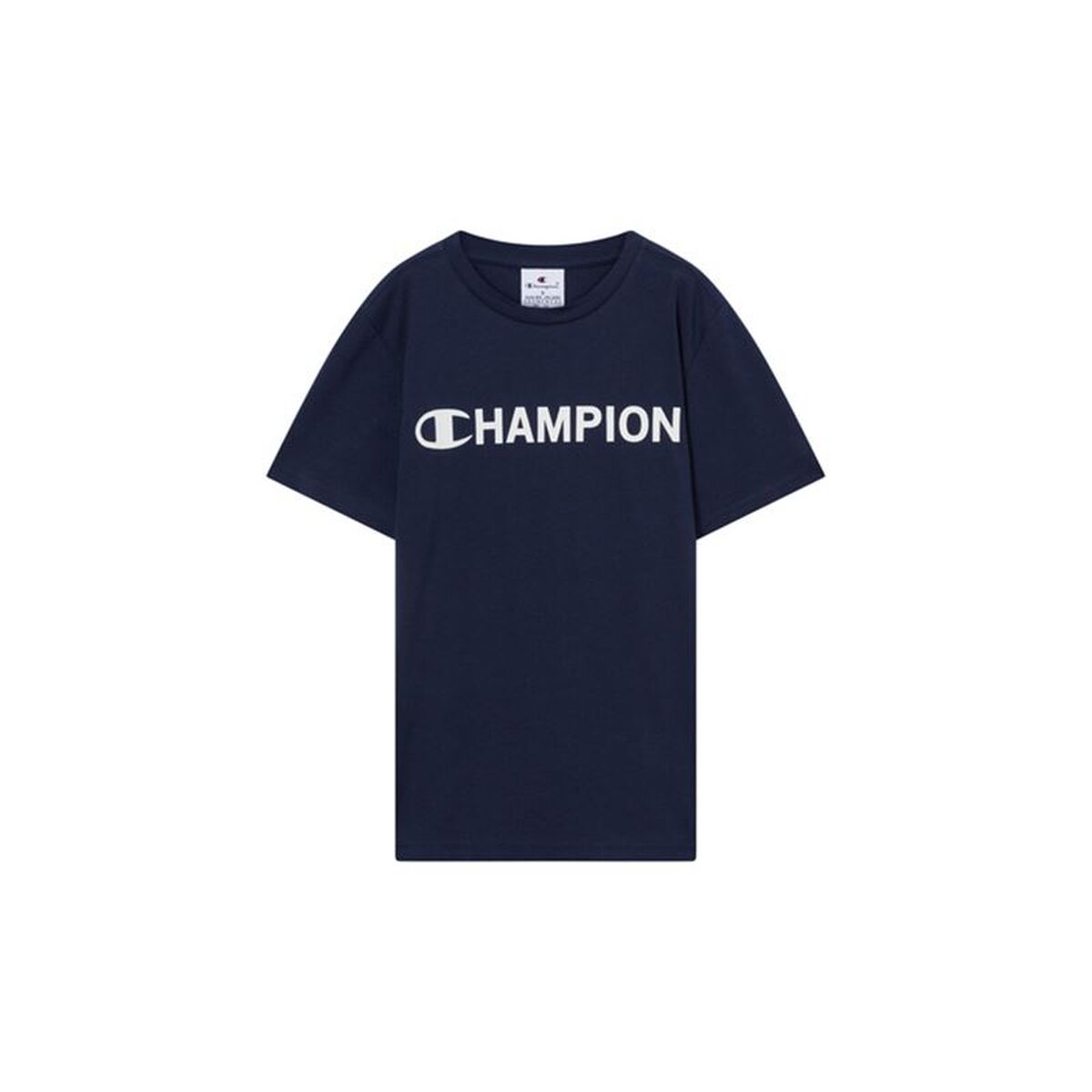 Camisola de Manga Curta Infantil Champion Graphic Shop Azul Marinho