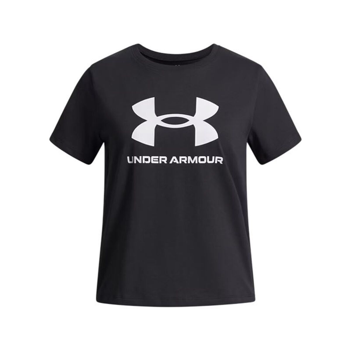 Camisola de Manga Curta Infantil Under Armour Big Logo Preto
