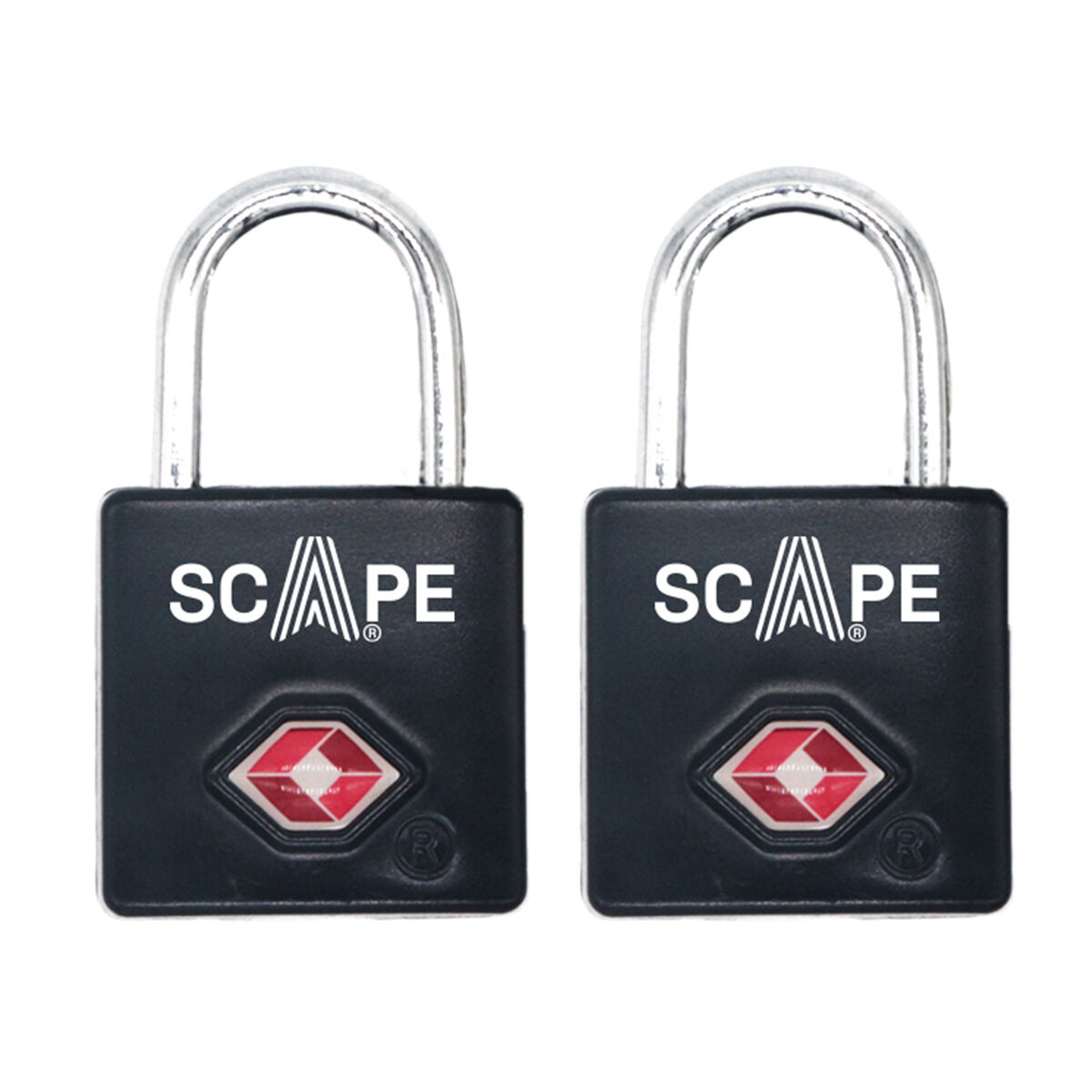Cadeado com chave Scape Travel TSA-K02 Metal Retangular