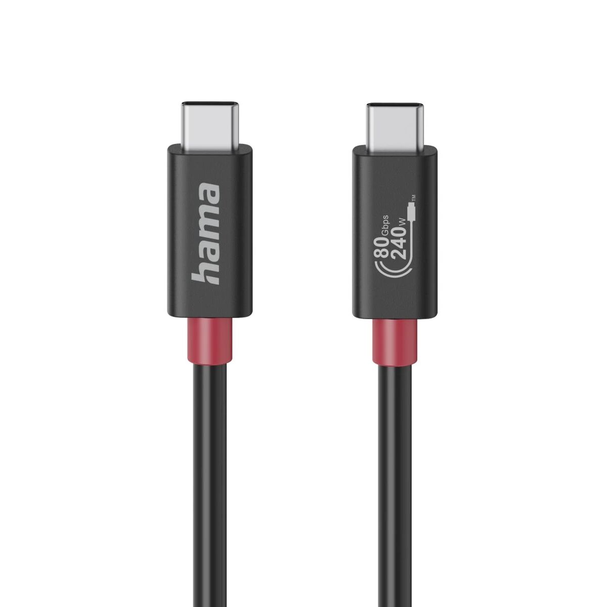 Cabo USB-C Hama 00200799 Preto