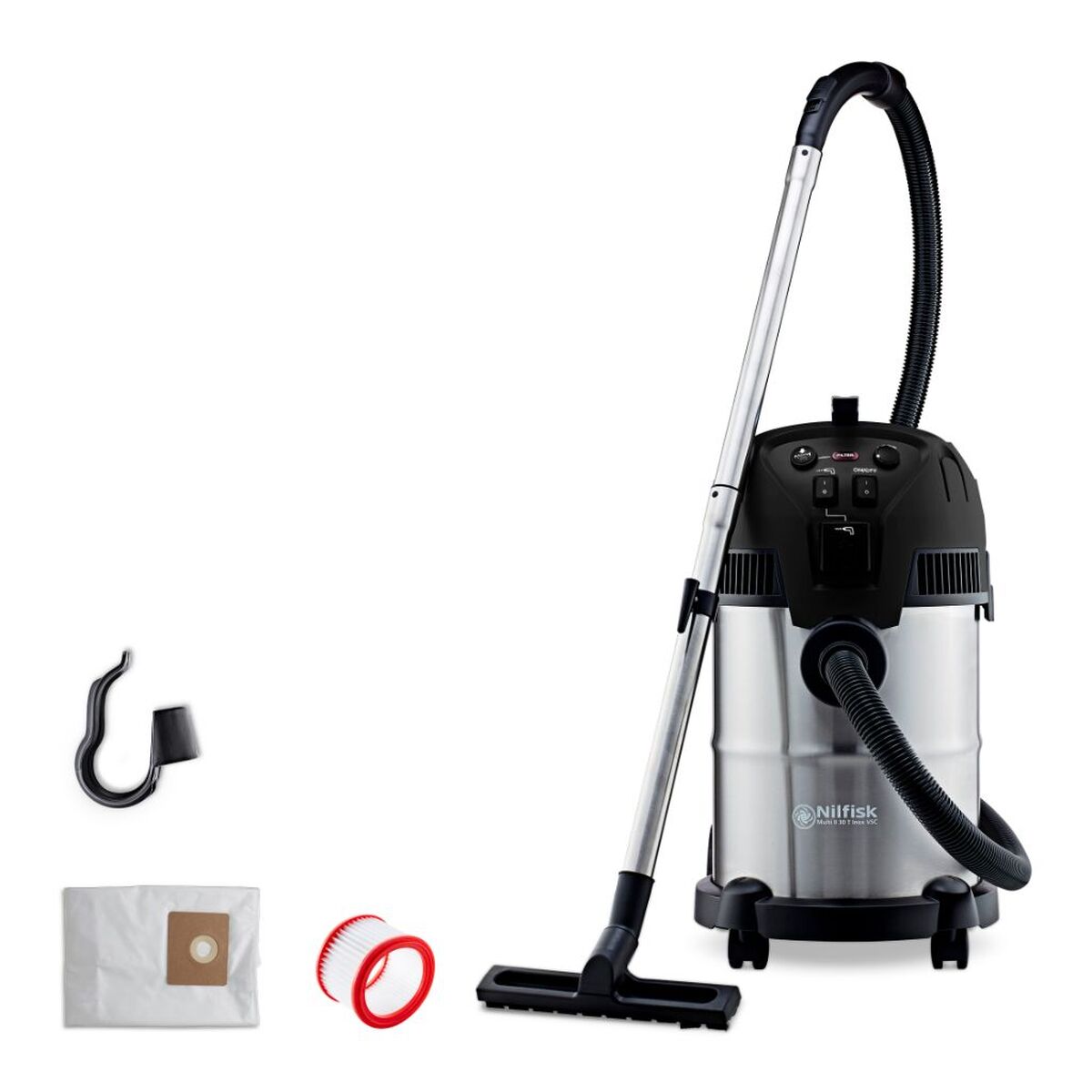 Aspirador Nilfisk Preto Aço 1200 W
