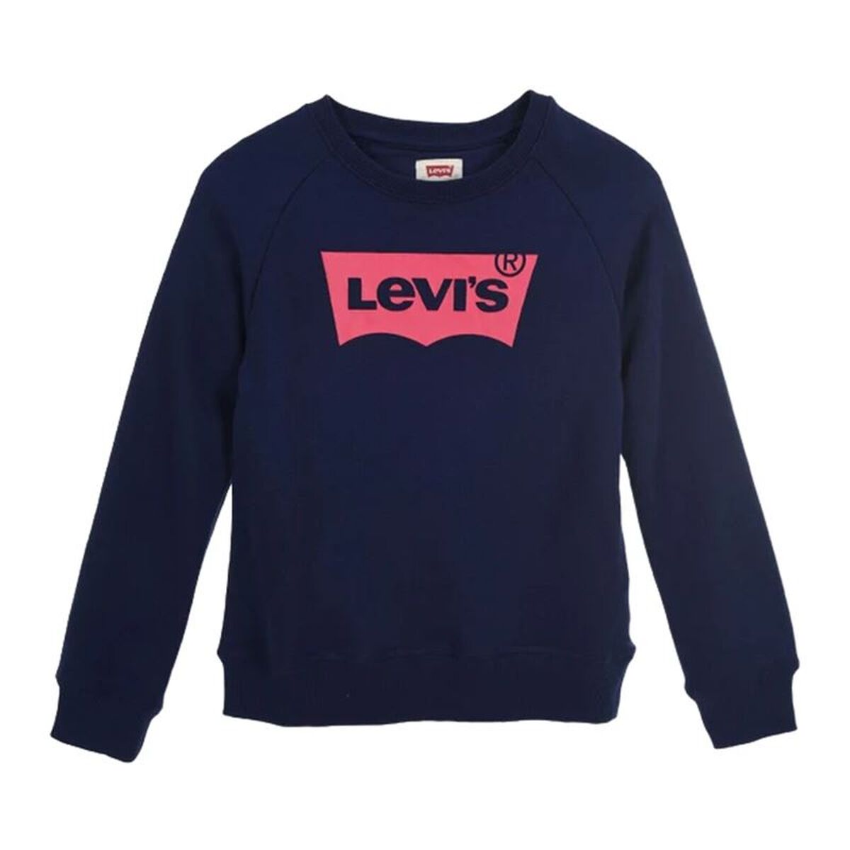 Camisola sem Capuz Menina Levi's Batwing Crewneck Azul Azul escuro