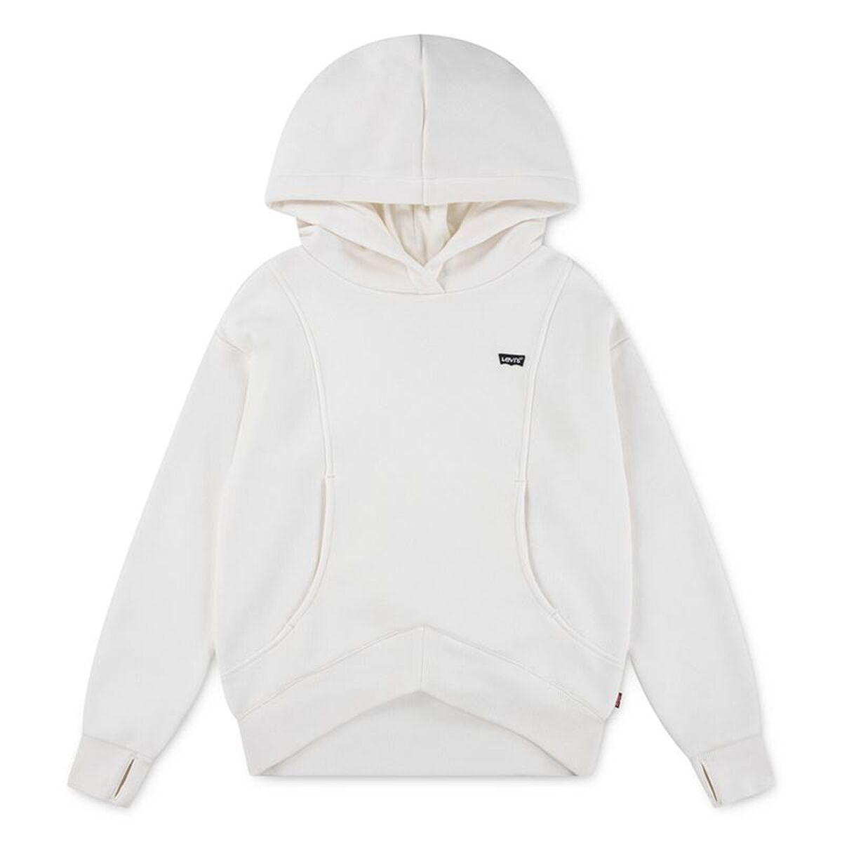 Camisola com Capuz Menina Levi's Batwing Patch Branco