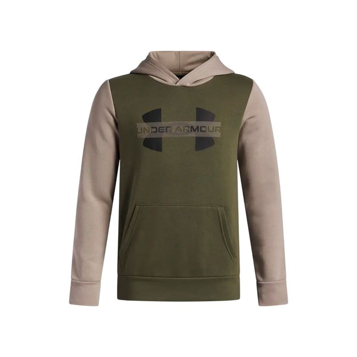 Camisola com Capuz Menina Under Armour Rival Flc Cblck Grphc Hd Azeitona