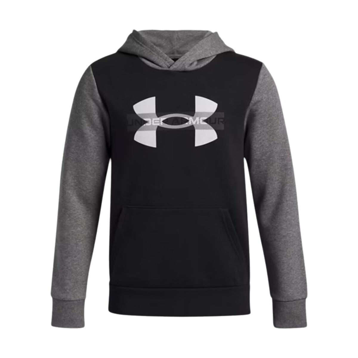 Camisola com Capuz Menina Under Armour Rival Flc Cblck Grphc Hd Preto