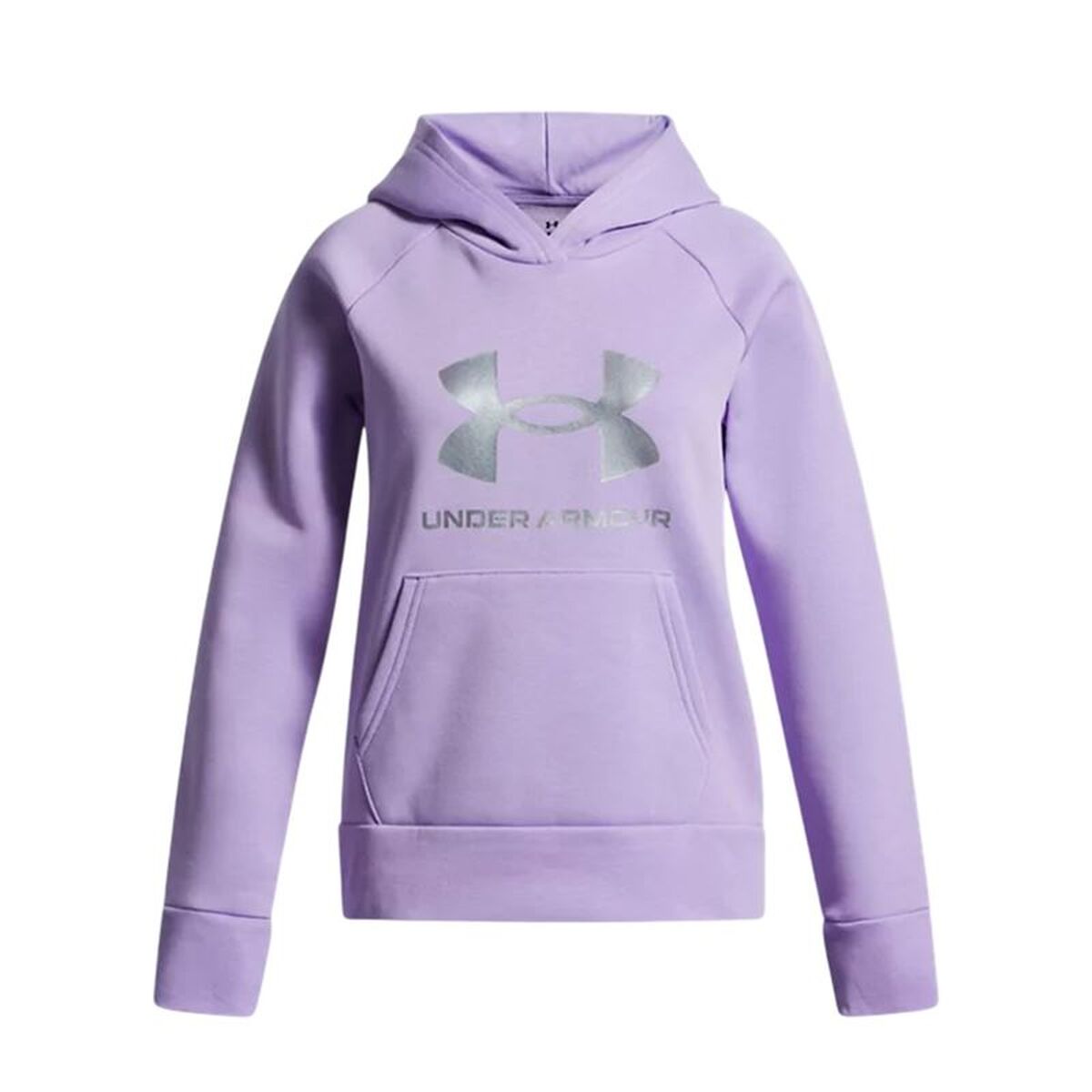 Camisola com Capuz Menina Under Armour Rival Flc Shimmer Hdy Lavanda