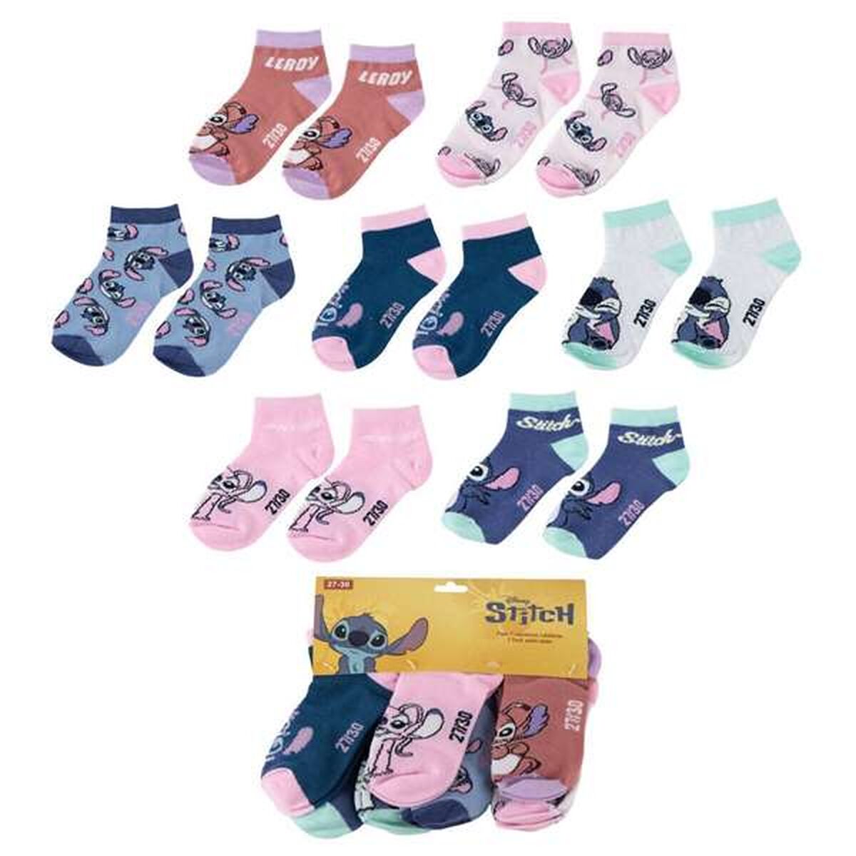 Meias Stitch Multicolor 23-26