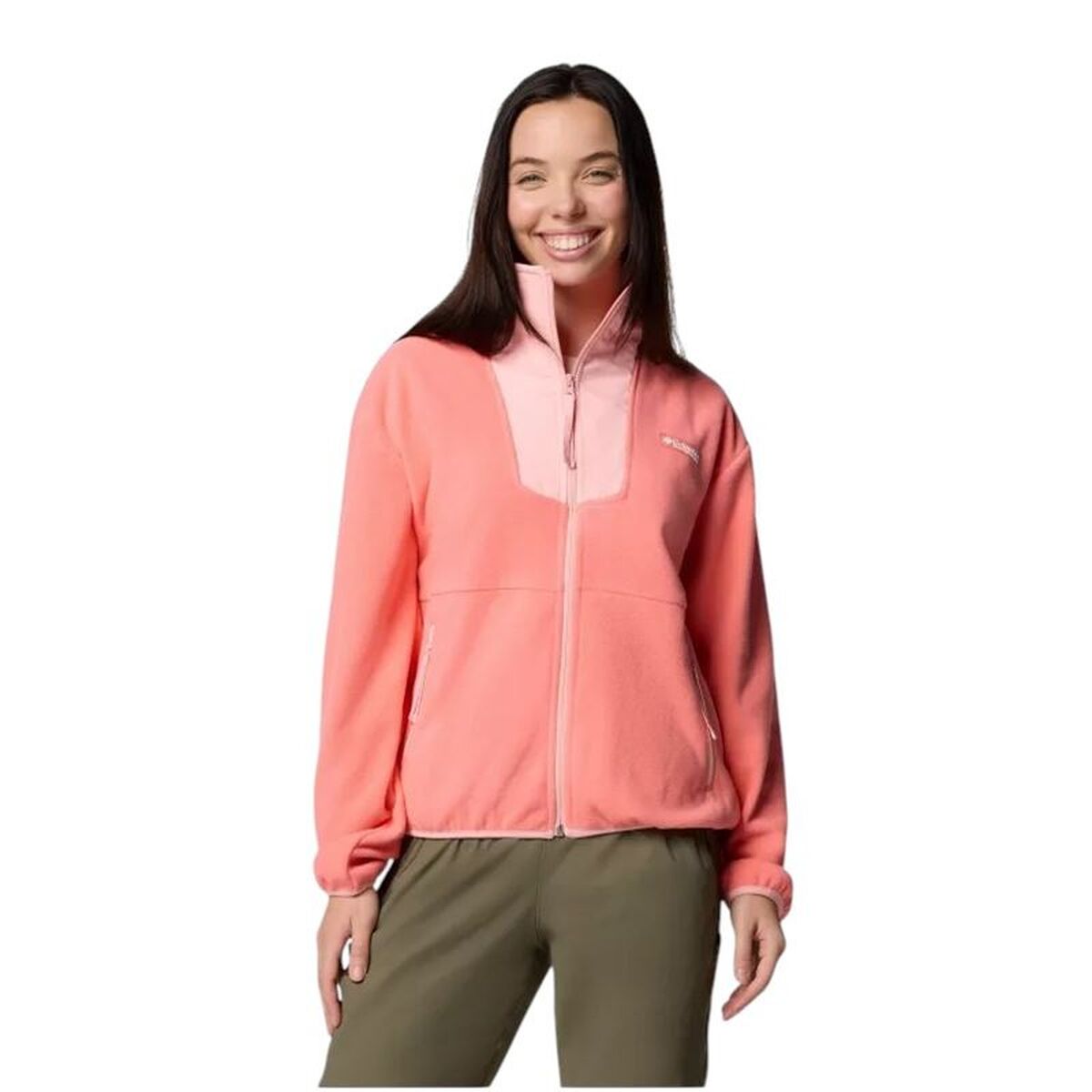 Forro Polar Columbia Sequoia Grove™ Full Zip Salmão Mulher