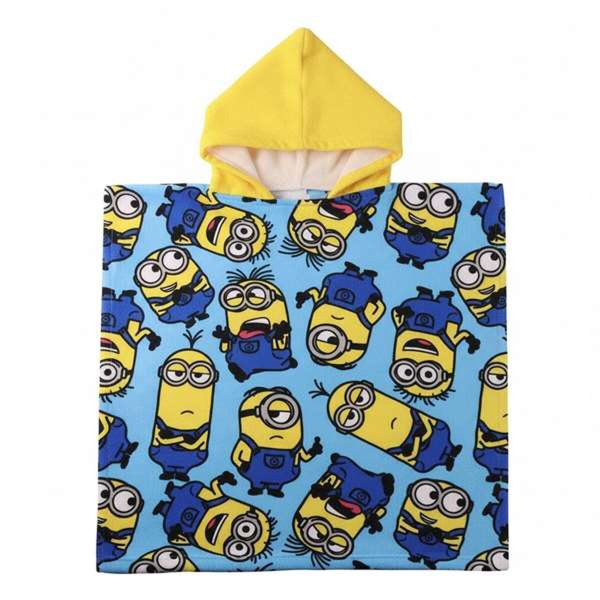 Poncho-Toalha com Capuz Minions 55 x 77 cm