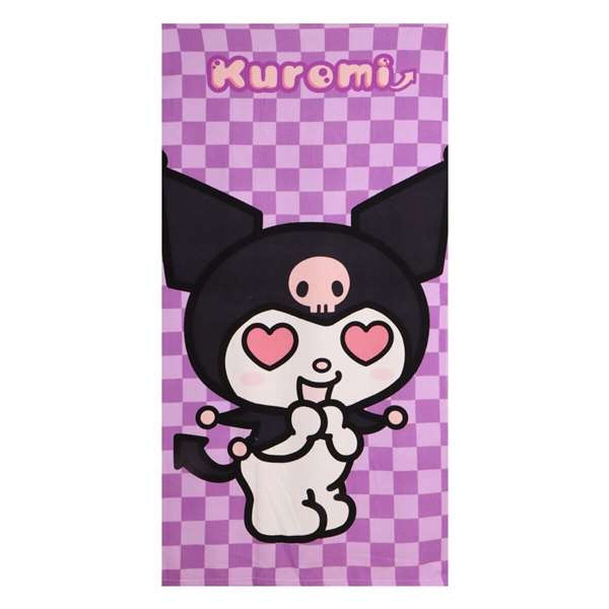 Poncho-Toalha com Capuz Hello Kitty Roxo 70 x 140 cm