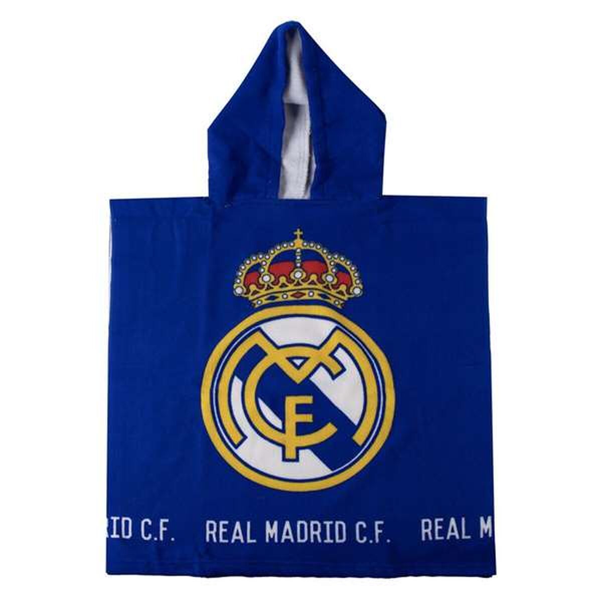 Poncho-Toalha com Capuz Real Madrid C.F. Azul 55 x 77 cm