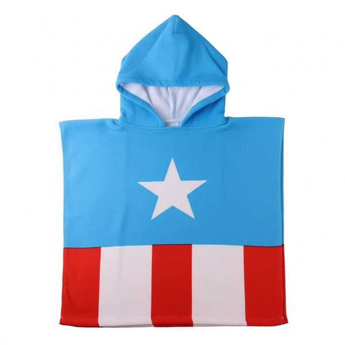 Poncho-Toalha com Capuz The Avengers Azul 55 x 77 cm