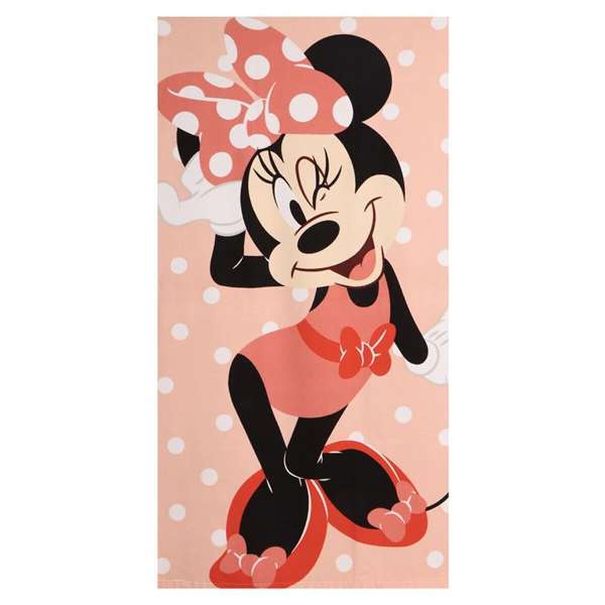 Toalha de Praia Minnie Mouse 70 x 140 cm Coral