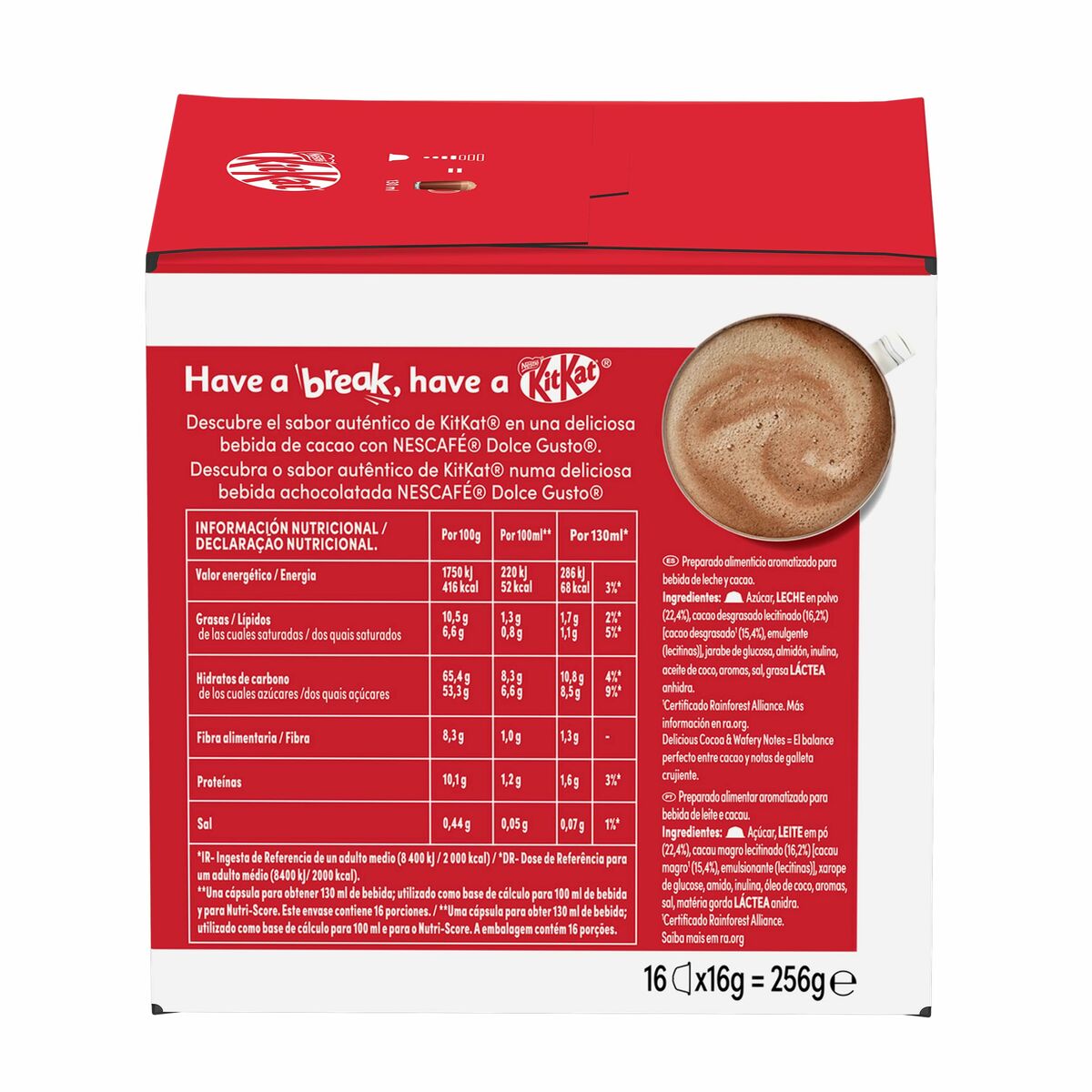 Cápsulas de café Dolce Gusto DOLCE G.12581057 16 Peças (16 Unidades)
