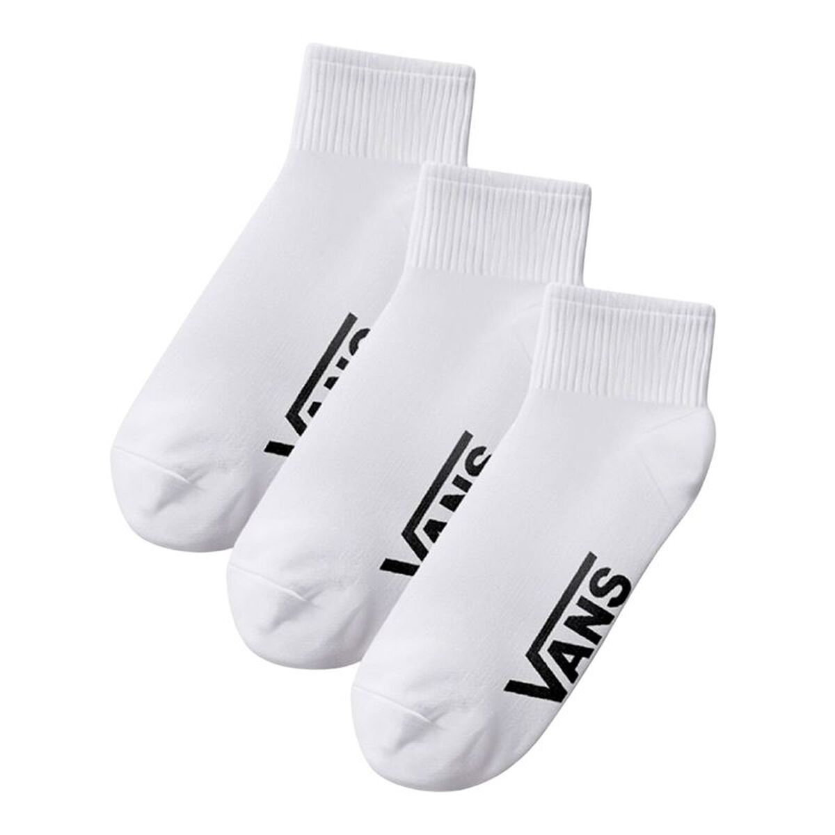 Meias de Desporto Vans Classic Quarter Crew Branco 3 Peças