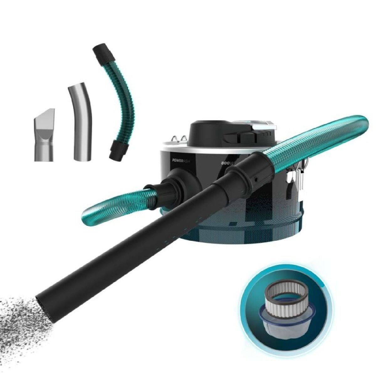 Aspirador de Cinzas Cecotec Ash 2000 Home 800 W Cinzento 10 L