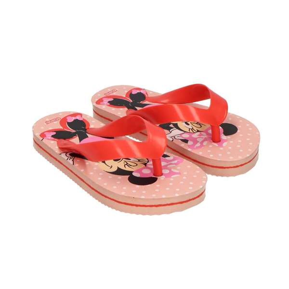 Chinelos para Crianças Minnie Mouse Coral