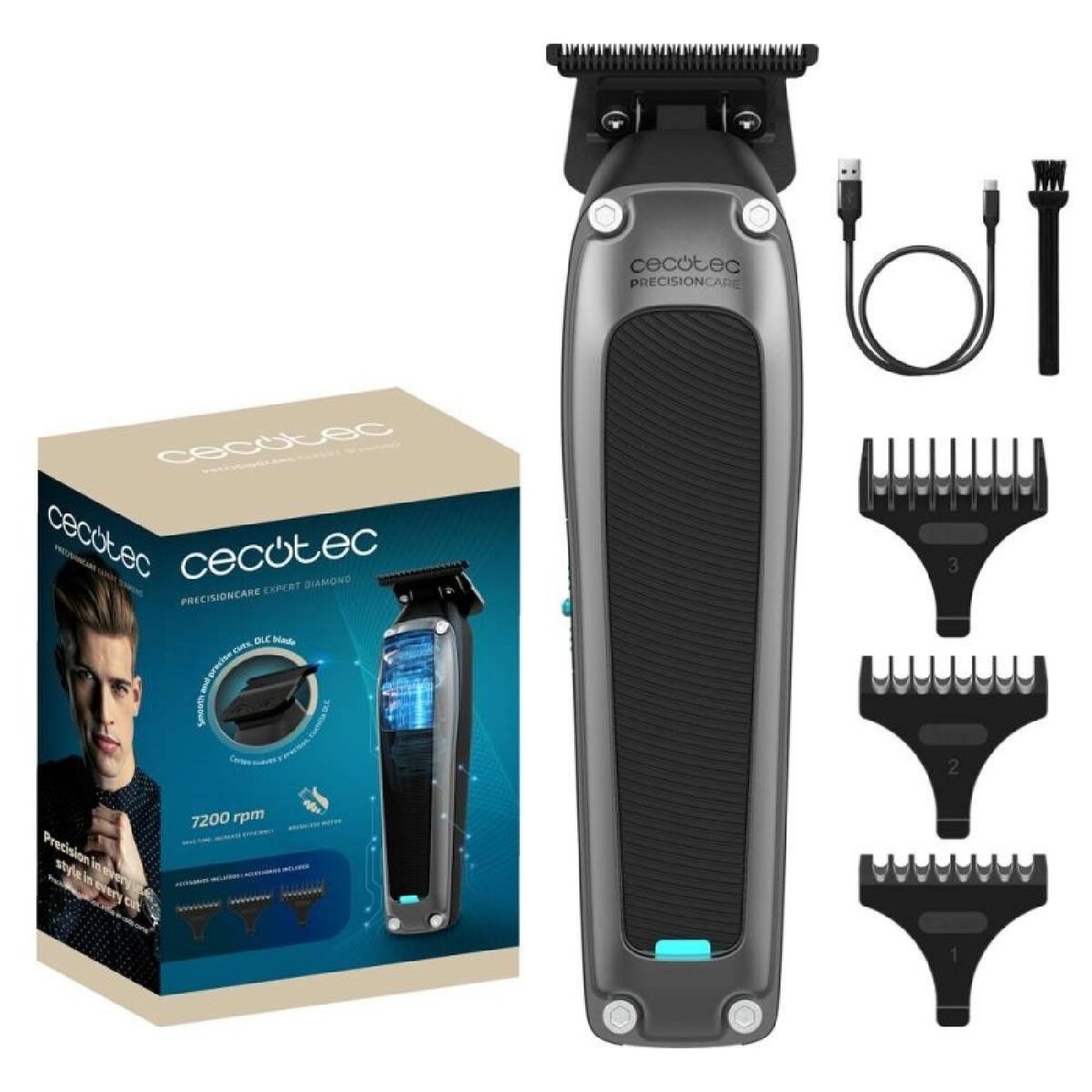 Aparadores de Cabelo Cecotec Expert Diamond