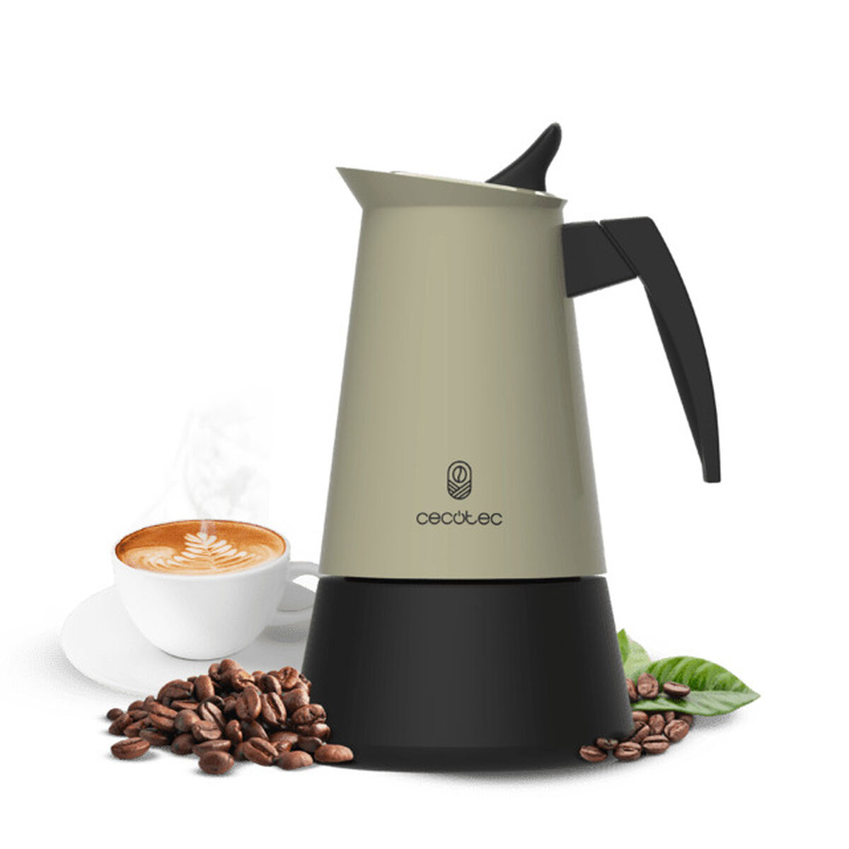 Cecotec Cafeteira Italiana Piccolina 400 4 Chávenas 200ml Inox Verde