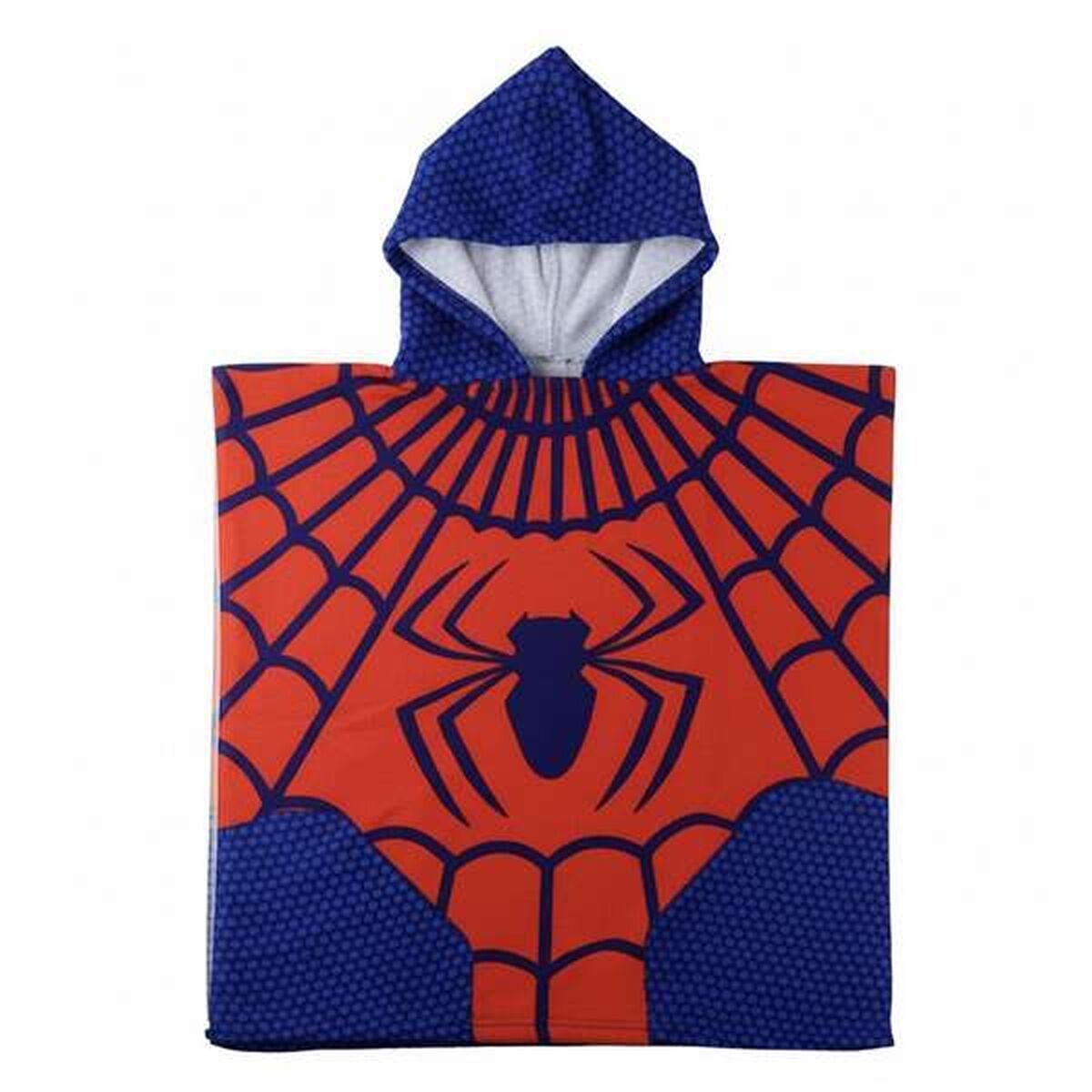 Poncho-Toalha com Capuz Spider-Man Vermelho 55 x 77 cm
