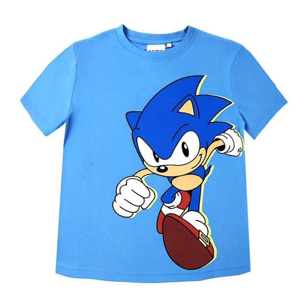 Camisola de Manga Curta Infantil Sonic Azul