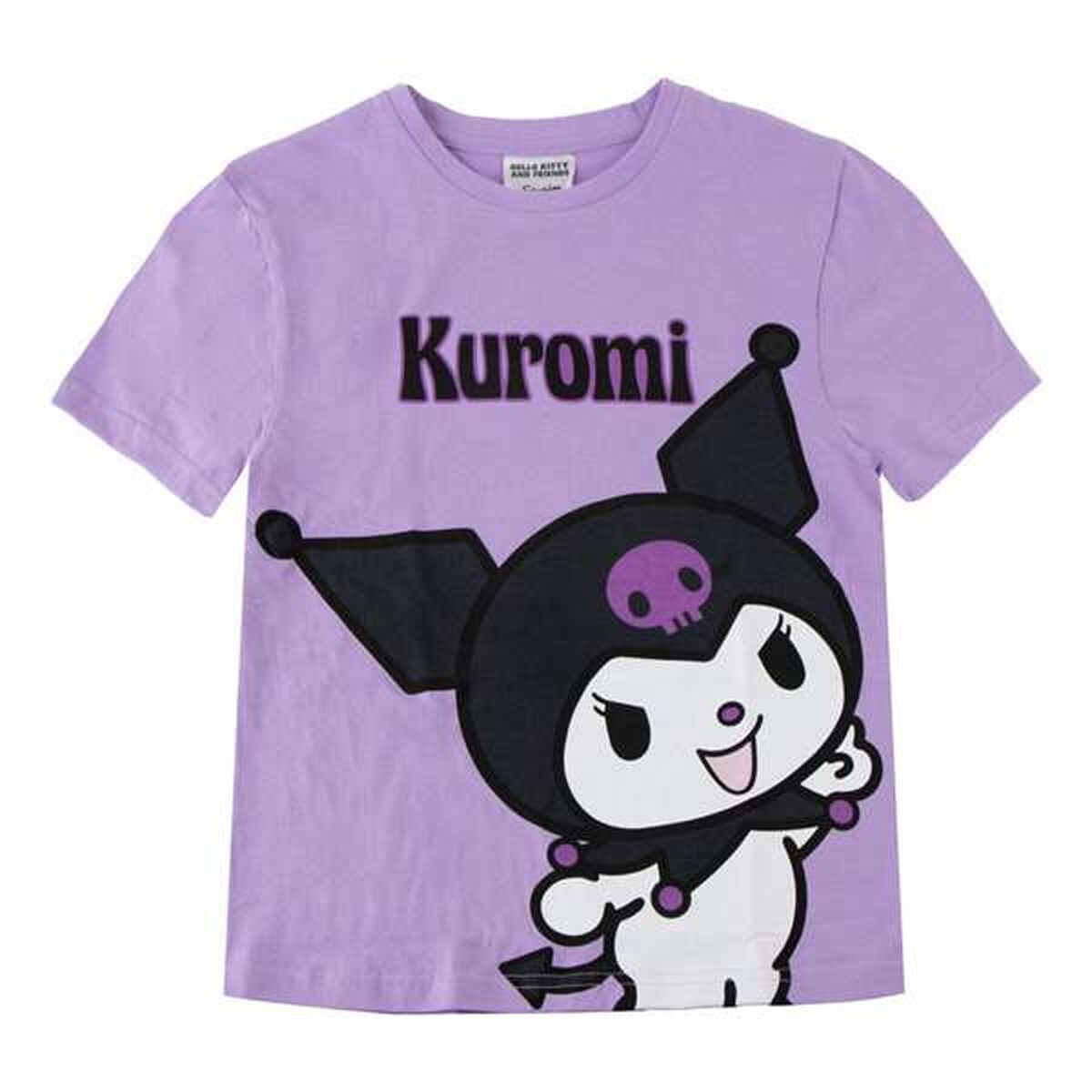 Camisola de Manga Curta Infantil Hello Kitty Roxo