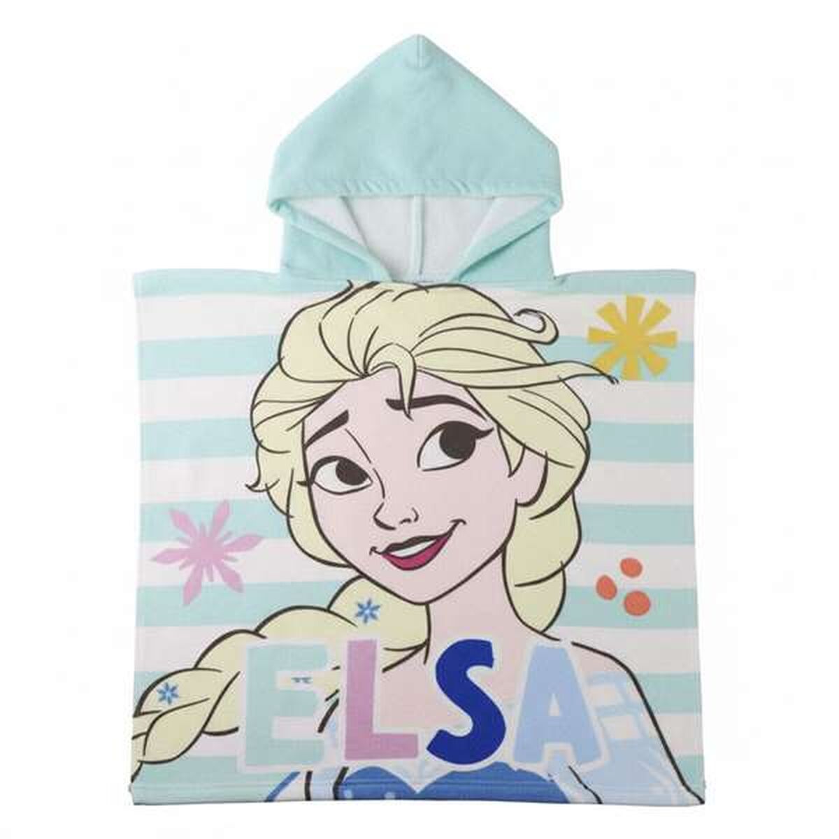 Poncho-Toalha com Capuz Frozen 55 x 77 cm