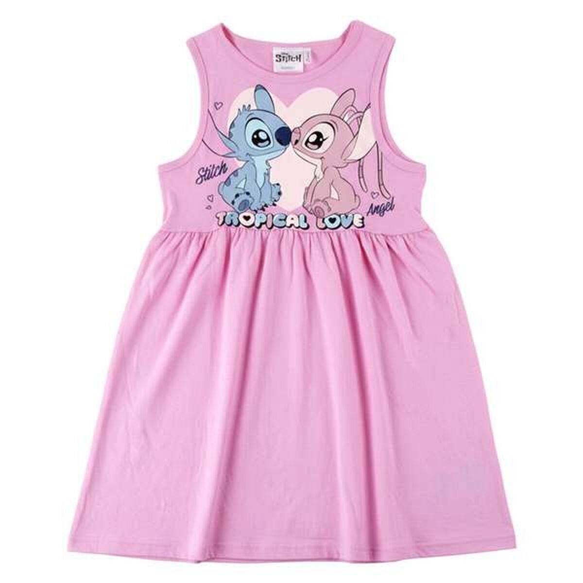 Vestido Stitch Cor de Rosa