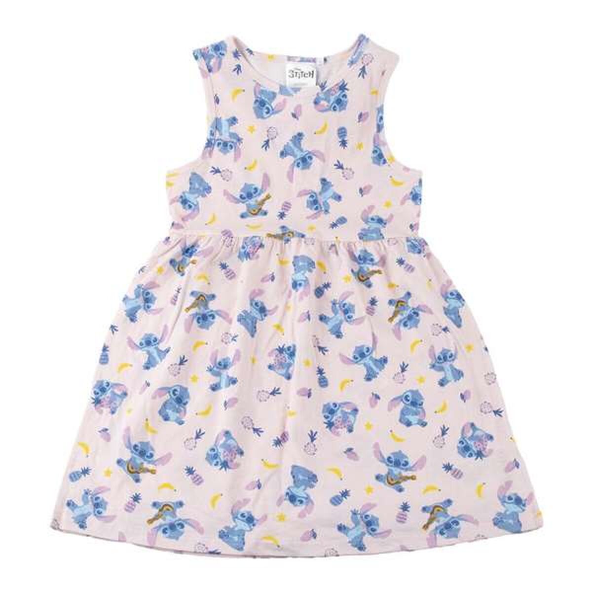 Vestido Stitch Rosa Claro